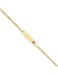 14k Yellow Gold 8in Medical Jewelry Bracelet. Metal Wt- 3.7g