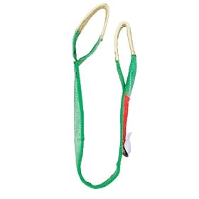 Vestil SL-2-F-10 Double Ply Polyester Lifting Sling with Reinforced Fabric Loop Ends Type III, 10' Length x 1" Width Fork, 2000 lbs Capacity, Purple