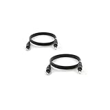 6FT Toslink 5.0mm Optical Audio Cable: 2 pack
