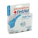 J&J DERMICEL CLOTH ADHESIVE FIRST AID TAPE 1/2'' WITH DISPENSER