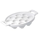 Revol Belle Cuisine BC1012-1 7 Inch x 6.25 Inch Escargot Plate, 12 Holes