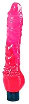 California Exotic Novelties Thin Jelly Delight Vibrator, 6.5", Pink