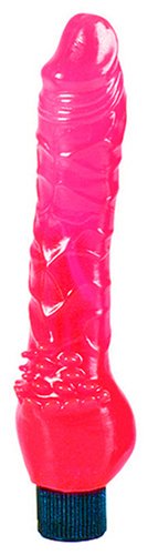 California Exotic Novelties Thin Jelly Delight Vibrator, 6.5, Pink