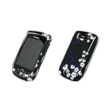 Dark Midnight Flower Design Snap-On Cover Case for Blackberry Torch 9800