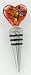 Kitchen & Housewares : Red Swirl Gold Optic Glass Wine Bottle Stopper Barware