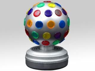Childrens Toyshop  Toys : 4" Silver Disco Ball Light - Novelty Lighting