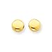 14k Pretty Gold Polished Half Ball Post Earrings title=