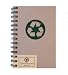 Eco-Books Wirebound Recycled Book with 100% Post-consumer waste paper