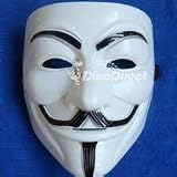 Produkt-Bild: VENDETTA Maske Mask Guy Fawkes Anonymous Replika Demo Anti -Karneval Maske