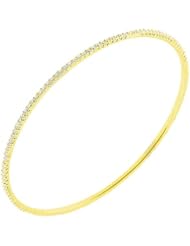 1.92 ct. tw Round Diamond Bangle Bracelet in Prong Setting - G-H SI1 - 14 Kt. Yellow Gold