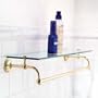 Motiv 2619T-24/SN London Terrace Glass Shelf Towel Bar