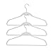 BriaUSA Cascade Hangers White Steel Swivel Hooks -Slim, Sturdy Saves You Extra Space - Set of 10
