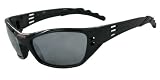 SOS X-Wrap Sport Tr90 Black Hurricane Sunglasses w Black Tips by