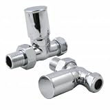 Chrome Modern Straight Radiator Valves