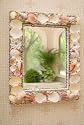 Vertical Glass Mirror With Natural Shells