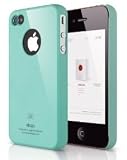 ELAGO EL-S4SM-CBL-BA S4 Slim Fit Case for AT&T, Sprint, Verizon iPhone 4/4S - 1 Pack - Retail Packaging - Coral Blue