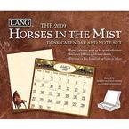 Horses in the Mist 2009 Easel Desk Calendar