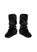 Black Furry Boot Covers