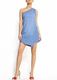 Mango Women's Relaxed-fit Short Asymmetrical Denim Dress