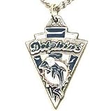 Miami Dolphins Chain Necklace & Pewter Pendant - NFL Football Fan Shop Sports Team Merchandise