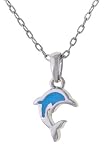 Sterling Silver Child Necklace with Dolphin Pendant