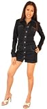 Frankie B. - Long Sleeve Lucy Mini Size 0 Jean Lucy Dress by Frankie B