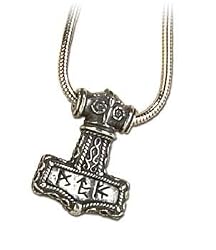 Bindrune Hammer - Alchemy Gothic Pendant Necklace