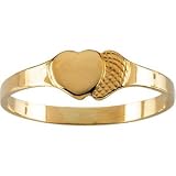 14K Yellow Gold Children's Double Heart Ring
