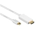 Ligawo � Mini DisplayPort a HDMI Cable 2m - Mini DP / MDP per il cavo HDMI per collegare dispositivi con Mini DisplayPort a HDMI monitor, proiettore, TV, ecc aderire come iMac Mac mini MacBook Air, ecc - Thunderbolt compatibile