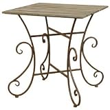 40572 Eisentisch Terrassentisch Gartentisch Nostalgie Cottage Design ca 71 x 71 x 77 cm