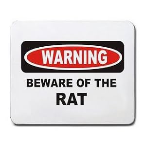 BEWARE OF THE PET RAT Mousepad