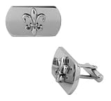 31nOVUizbsL. SL160  316L Stainless Steel ~ Fleur de Lis ~ Mens Dress Cuff Links