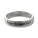 Pure Before God Christian Purity Sterling Silver Ring Size 8