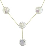 10K Yellow Gold 11-12mm Drop Necklace