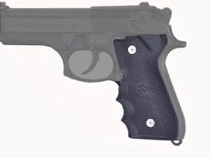Hogue Rubber Grip Beretta 92/96 Series Grip with Finger Grooves