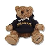 Michigan Wolverines College Teddy Bears - Hooded Stuffed Animal Collectable