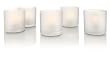 Philips Imageo TeaLights 5 Bougies LED Photophores, Blanc, Luminaire d'ambiance design 6918860PH