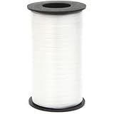 Berwick Splendorette Crimped Curling Ribbon, 3/16-Inch Wide by 500-Yard Spool, White