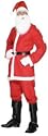 FATHER CHRISTMAS / SANTA RED SUIT HAT BELT MENS XMAS COSTUME