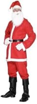 FATHER CHRISTMAS / SANTA RED SUIT HAT BELT MENS XMAS COSTUME