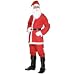 FATHER CHRISTMAS / SANTA RED SUIT HAT BELT MENS XMAS COSTUME