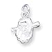 Sterling Silver Baseball Glove & Bat Charm with 20 inch Sterling Silver Chain