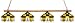 Georgia Tech Yellow Jackets 4-Light Executive Game Table Light NCAA College Athletics