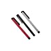 3 x Universal Capacitive Touchscreen Stylus Pen for ipad 1&2, iPhone 4 4G, ipod, iphone 3 3G, HTC, Tablet pc, Samsung, Amazon Kindle, Mobile Phones, Google Android Tablets, Cheapest Touch Screens Devices Stylus Pen - 1 x Black, 1 x Red & 1 x Silver