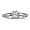 10k White Gold Round Solitaire Diamond Engagement Ring (1/10 ct, J-K ,I2)