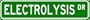 ELECTROLYSIS Street Sign ~ Custom Aluminum Street Signs