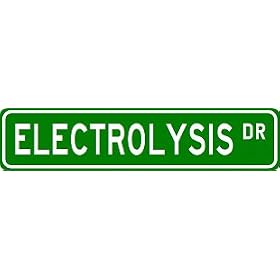 ELECTROLYSIS Street Sign ~ Custom Aluminum Street Signs
