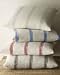 French Laundry Home Bird Bed Linens 20Sq Striped Pillow
