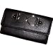 Women's Xoxo Checkbook Wallet Lovable Vinyl Black