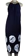Alma de Anil, Indigo Dyed Dress With Wood Accents
